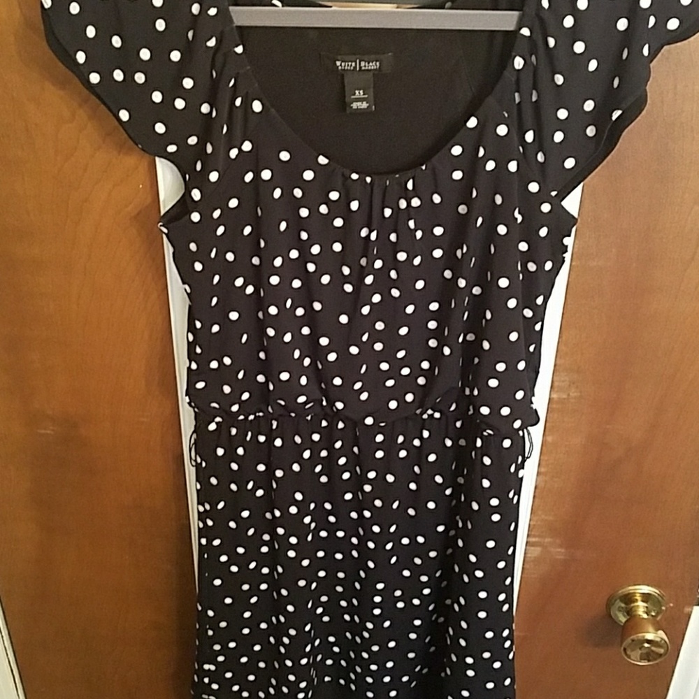 Polka dot dress from white house black market